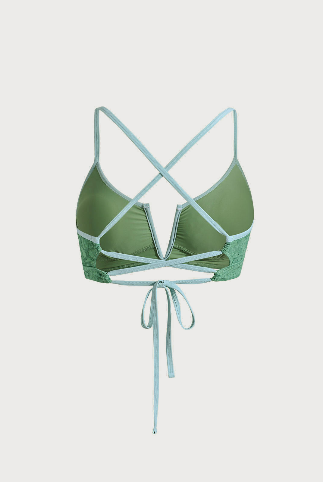 Women Knitted Nylon Bikini Tops Sustainable Plus Size Bikinis - BERLOOK