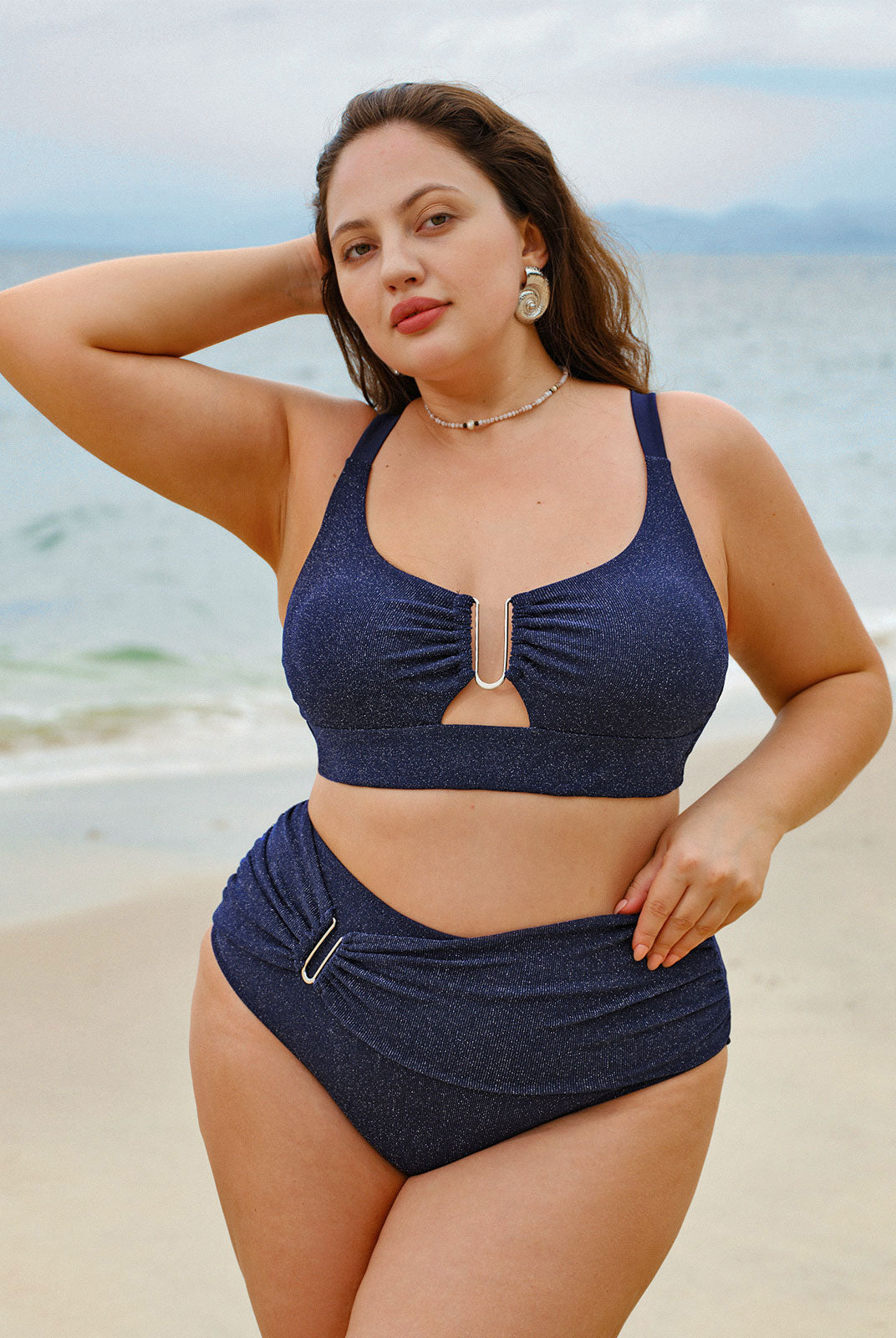 Women Knitted Nylon Bikini Tops Sustainable Plus Size Bikinis - BERLOOK