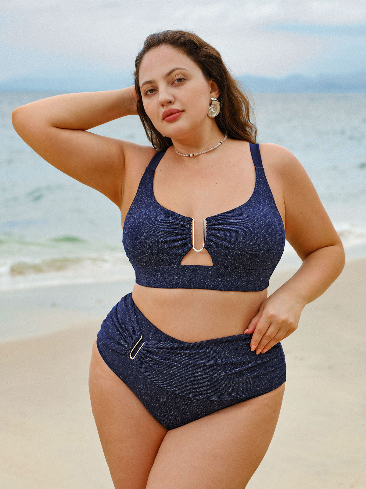 Women Knitted Nylon Bikini Tops Sustainable Plus Size Bikinis - BERLOOK