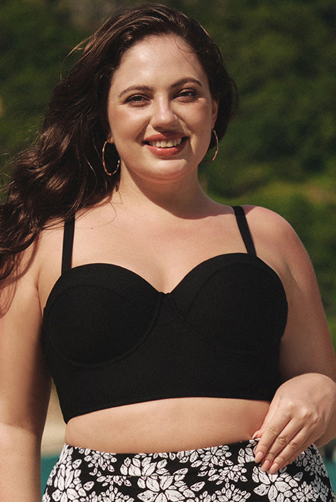 Women Knitted Nylon Bikini Tops Sustainable Plus Size Bikinis - BERLOOK