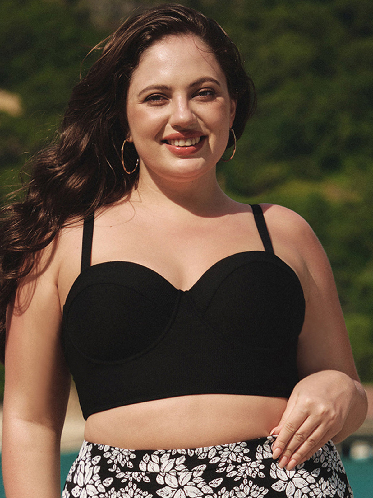 Women Knitted Nylon Bikini Tops Sustainable Plus Size Bikinis - BERLOOK