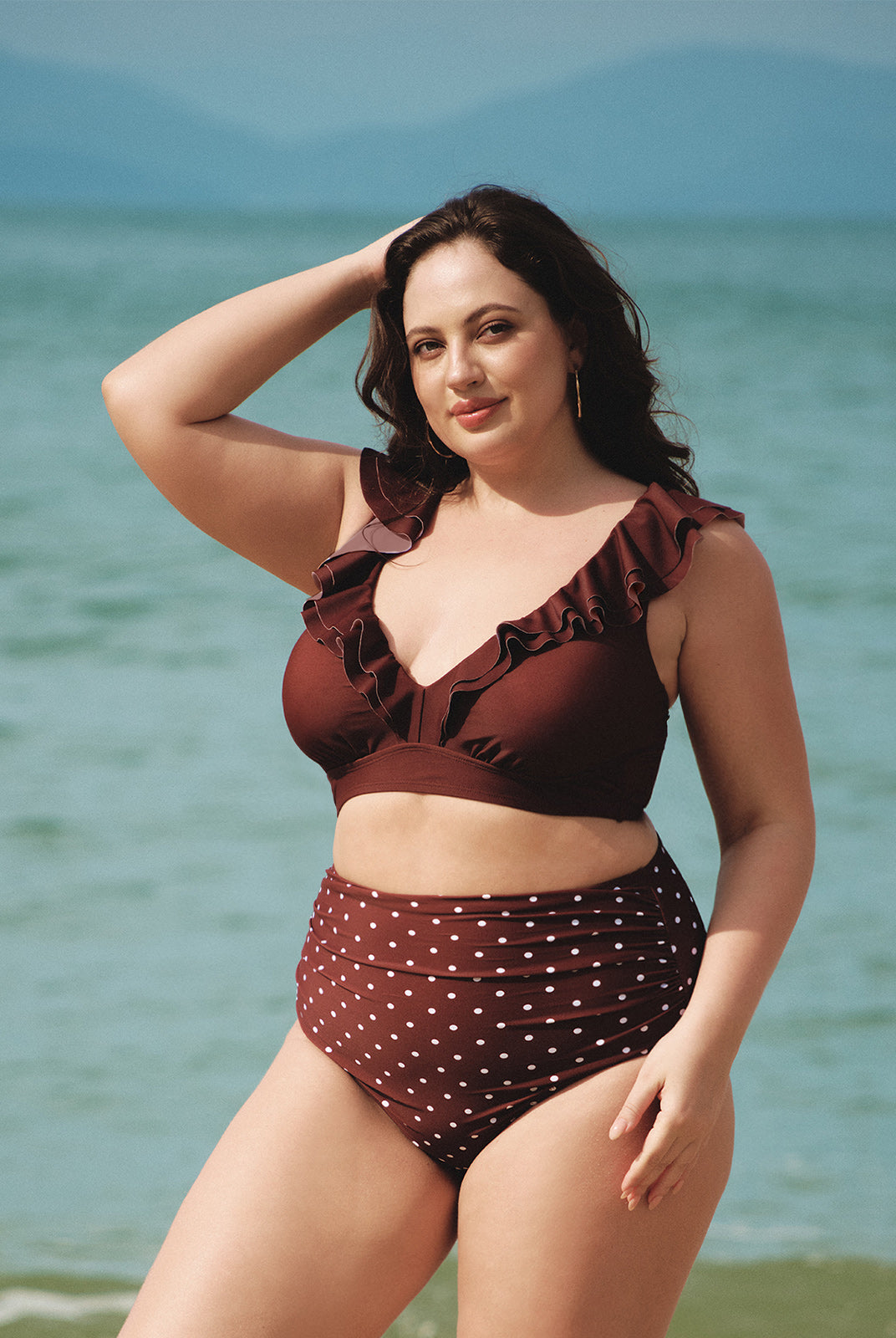 Women Knitted Nylon Bikini Tops Sustainable Plus Size Bikinis - BERLOOK