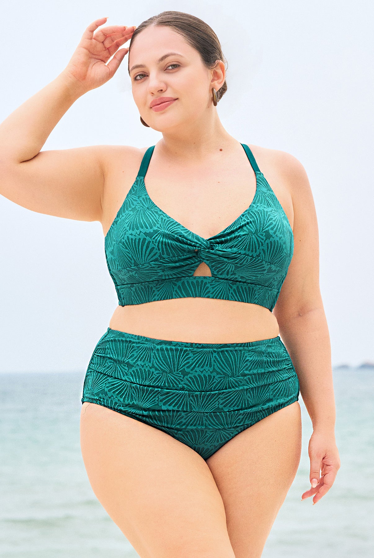 Women Knitted Nylon Bikinis Bottoms Sustainable Plus Size Bikinis - BERLOOK