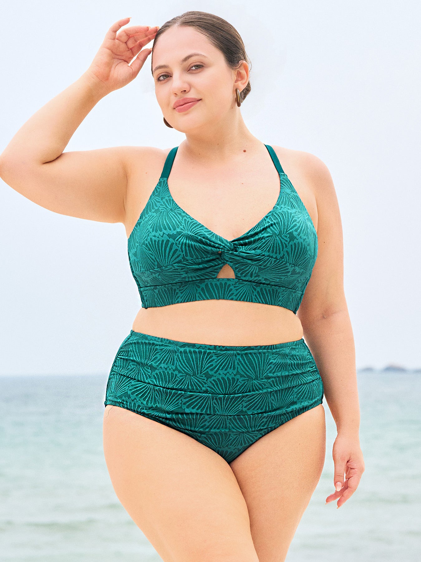 Women Knitted Nylon Bikinis Bottoms Sustainable Plus Size Bikinis - BERLOOK