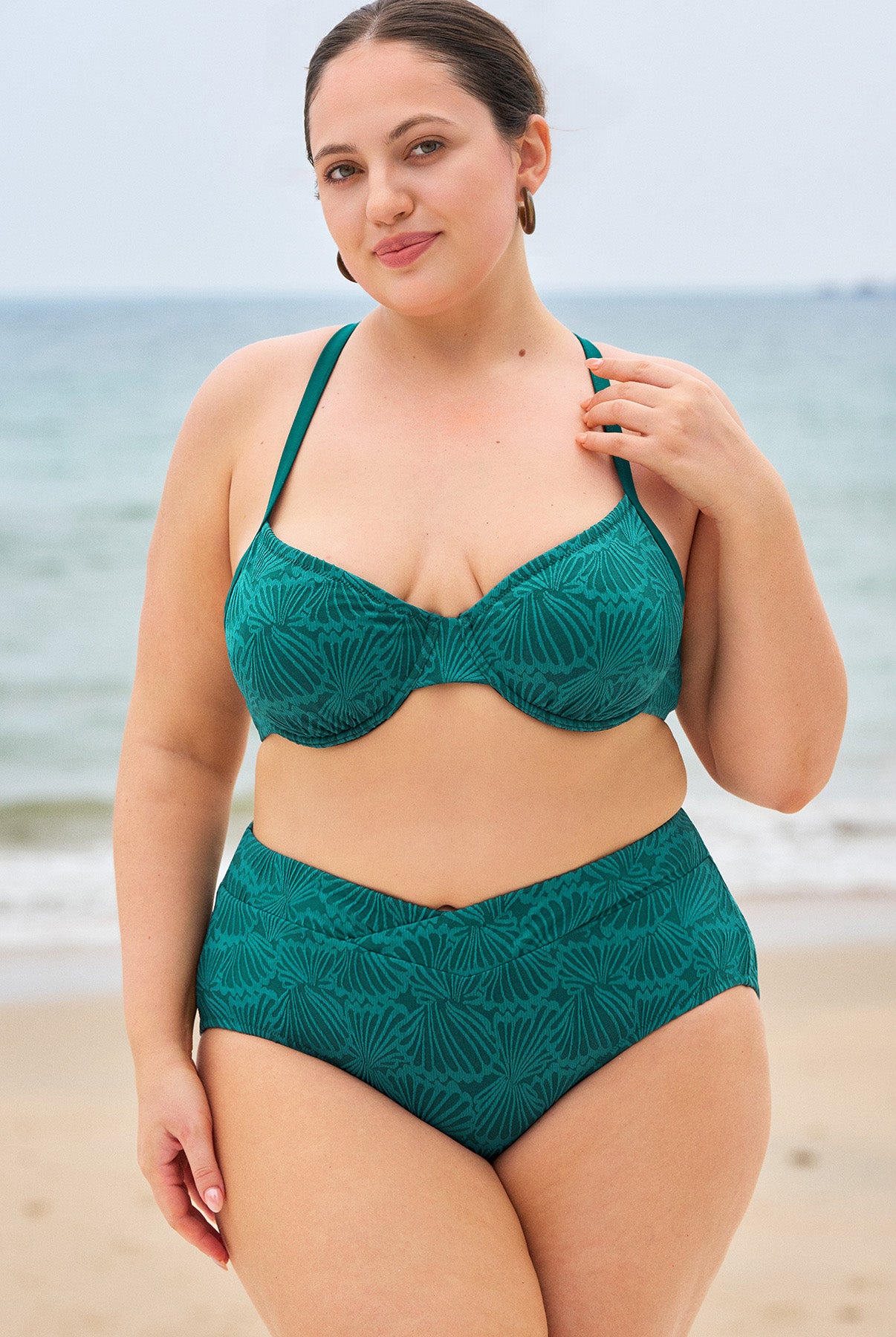 Women Knitted Nylon Bikinis Bottoms Sustainable Plus Size Bikinis - BERLOOK