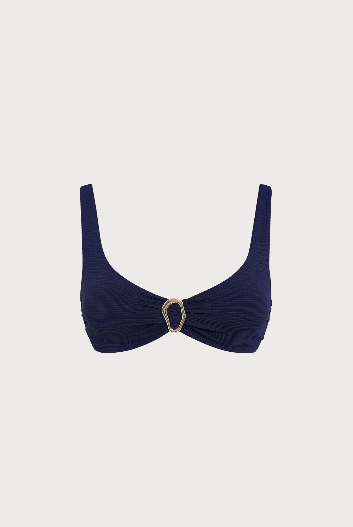 Women Knitted Nylon Bikinis Navy Sustainable Bikinis - BERLOOK