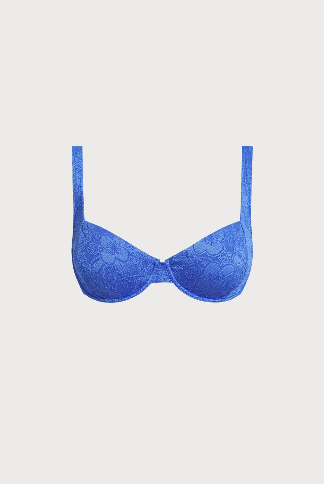 Women Knitted Nylon Bikinis Tops Blue Sustainable Bikinis - BERLOOK