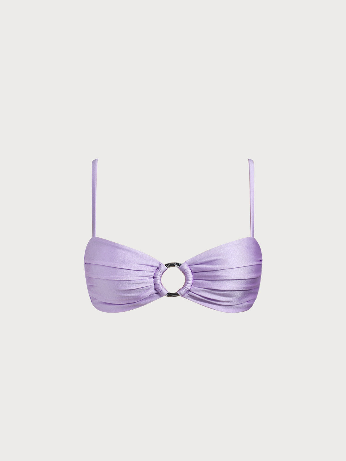 Women Knitted Nylon Bikinis Tops Purple Sustainable Bikinis - BERLOOK