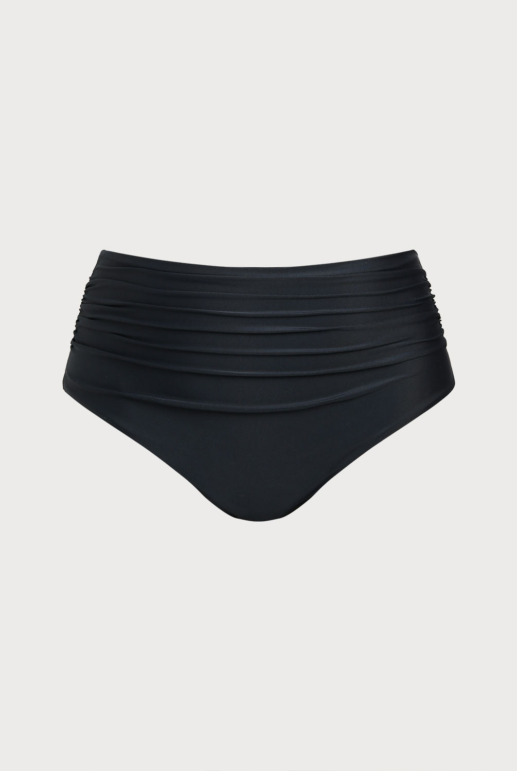 Women Knitted Nylon blended Bikini Bottoms Black Sustainable Plus Size Tankinis - BERLOOK