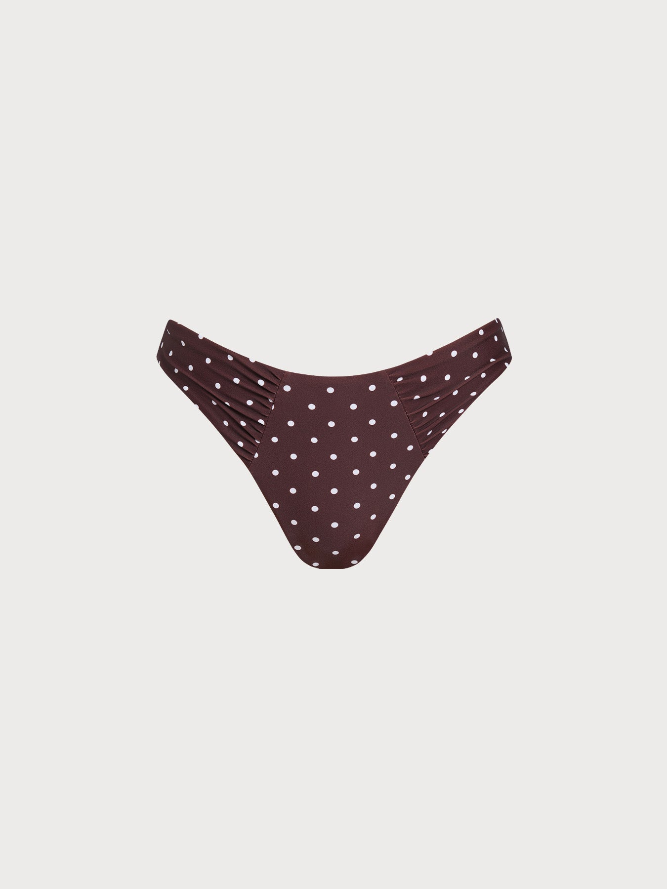 Women Knitted Nylon blended Bikini Bottoms Brown Sustainable Bikinis - BERLOOK
