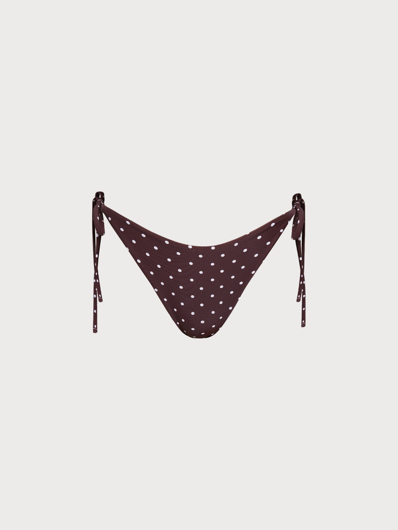 Women Knitted Nylon blended Bikini Bottoms Brown Sustainable Bikinis - BERLOOK