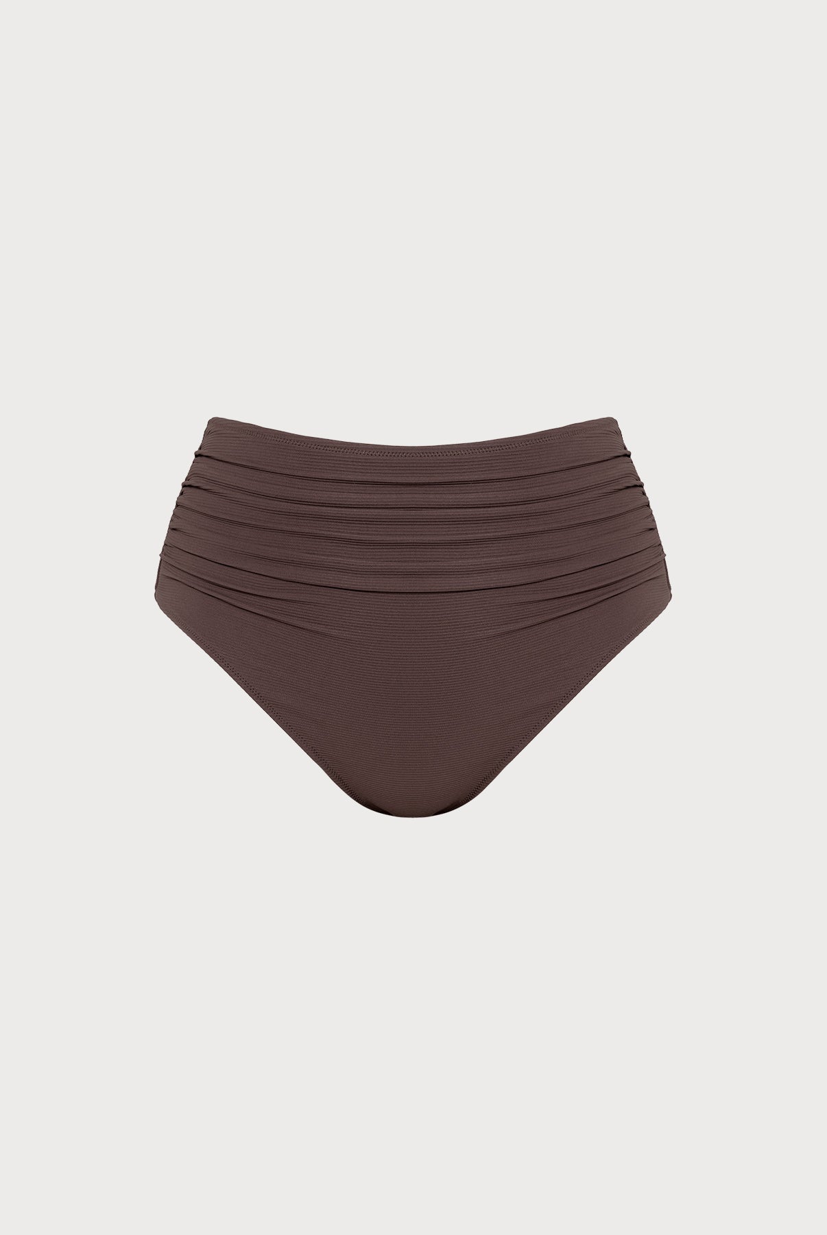 Women Knitted Nylon blended Bikini Bottoms Coffee Sustainable Plus Size Bikinis - BERLOOK