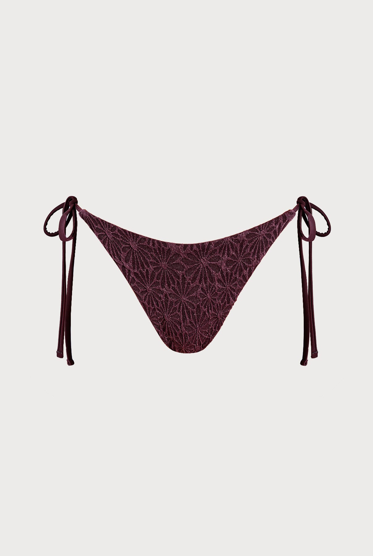Women Knitted Nylon blended Bikini Bottoms Dark Coffee Sustainable Bikinis - BERLOOK