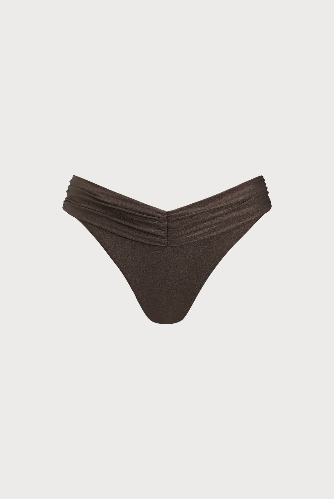 Women Knitted Nylon blended Bikini Bottoms Dark Coffee Sustainable Bikinis - BERLOOK