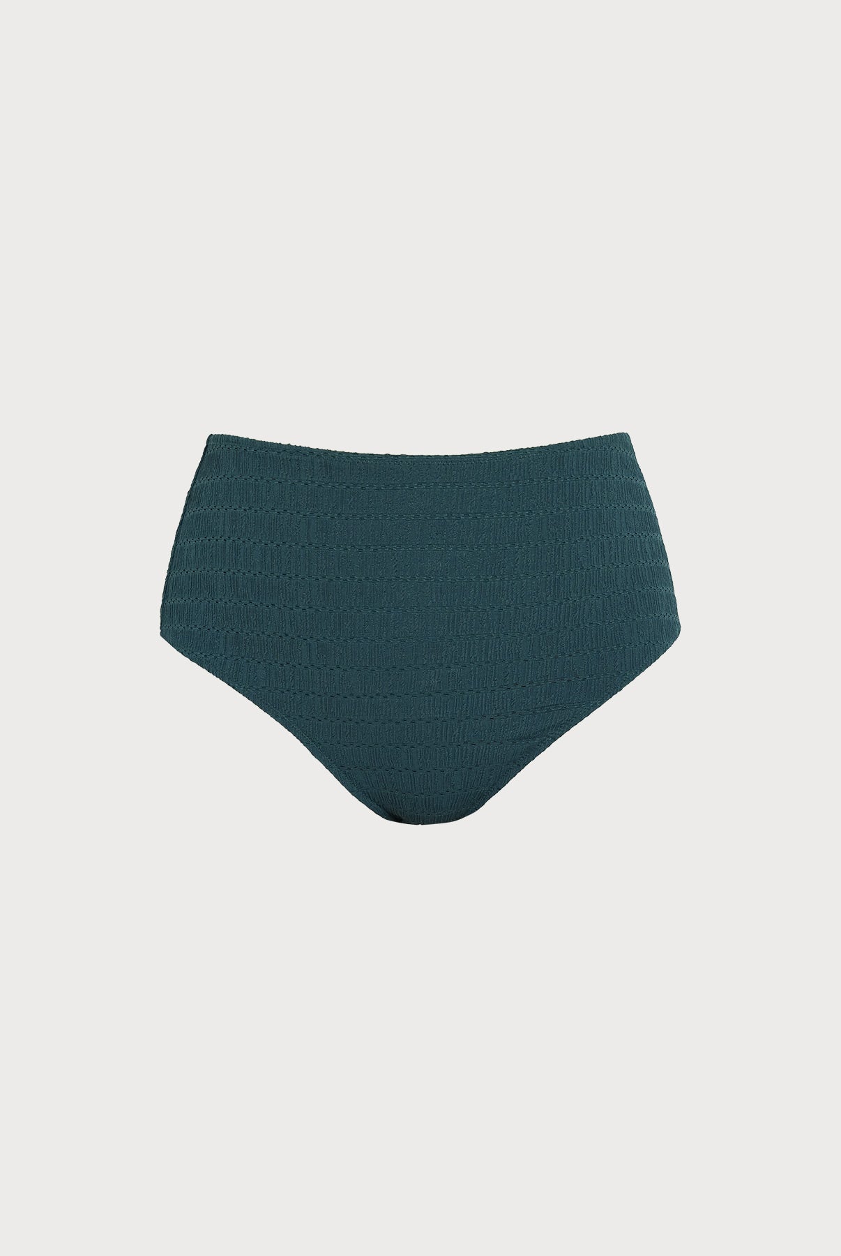 Women Knitted Nylon blended Bikini Bottoms Dark Green Sustainable Plus Size Tankinis - BERLOOK