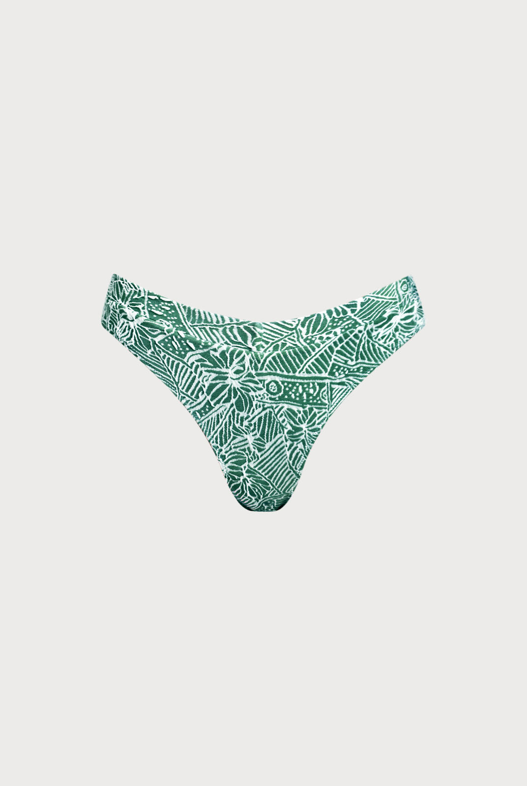 Women Knitted Nylon blended Bikini Bottoms Green Sustainable Bikinis - BERLOOK