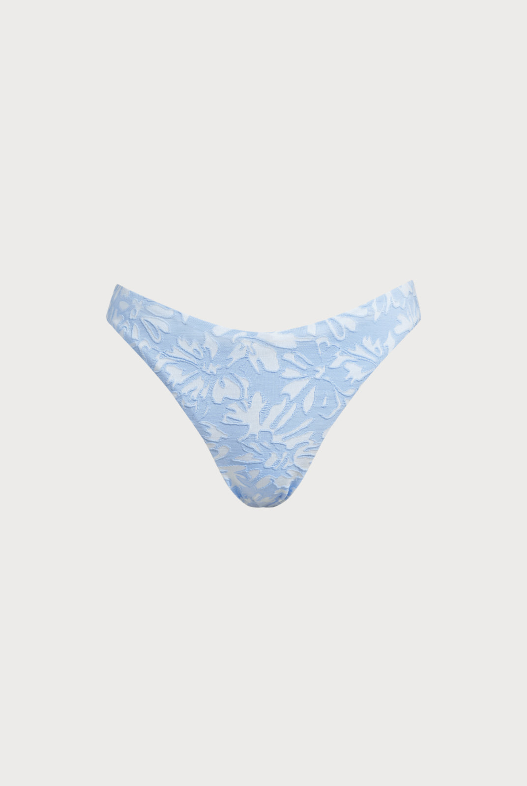 Women Knitted Nylon blended Bikini Bottoms Light Blue Sustainable Bikinis - BERLOOK