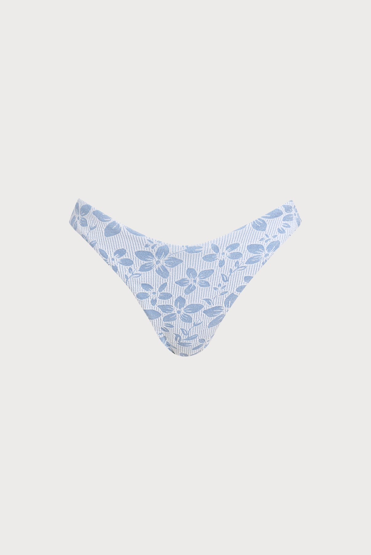 Women Knitted Nylon blended Bikini Bottoms Light Blue Sustainable Bikinis - BERLOOK