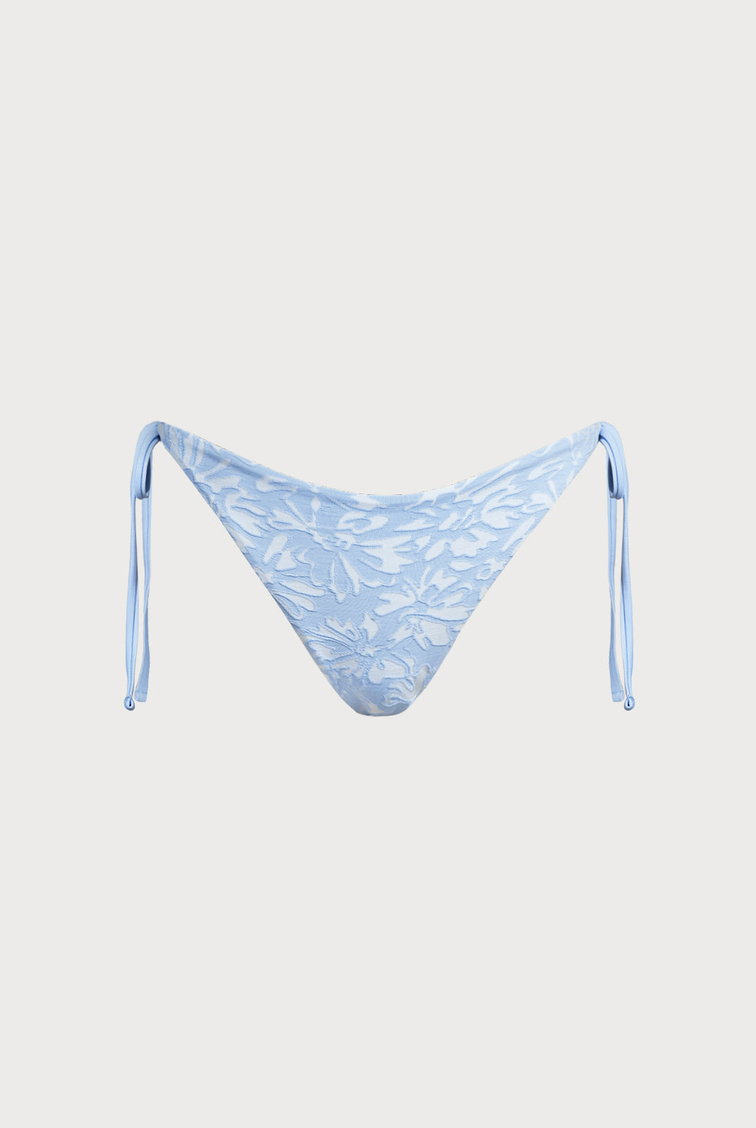 Women Knitted Nylon blended Bikini Bottoms Light Blue Sustainable Bikinis - BERLOOK