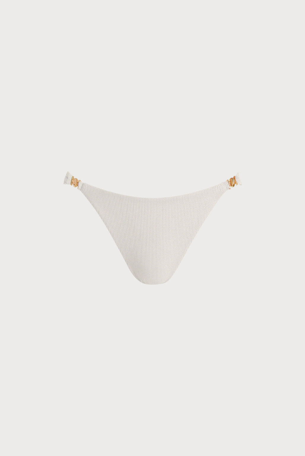 Women Knitted Nylon blended Bikini Bottoms Off White Sustainable Bikinis - BERLOOK