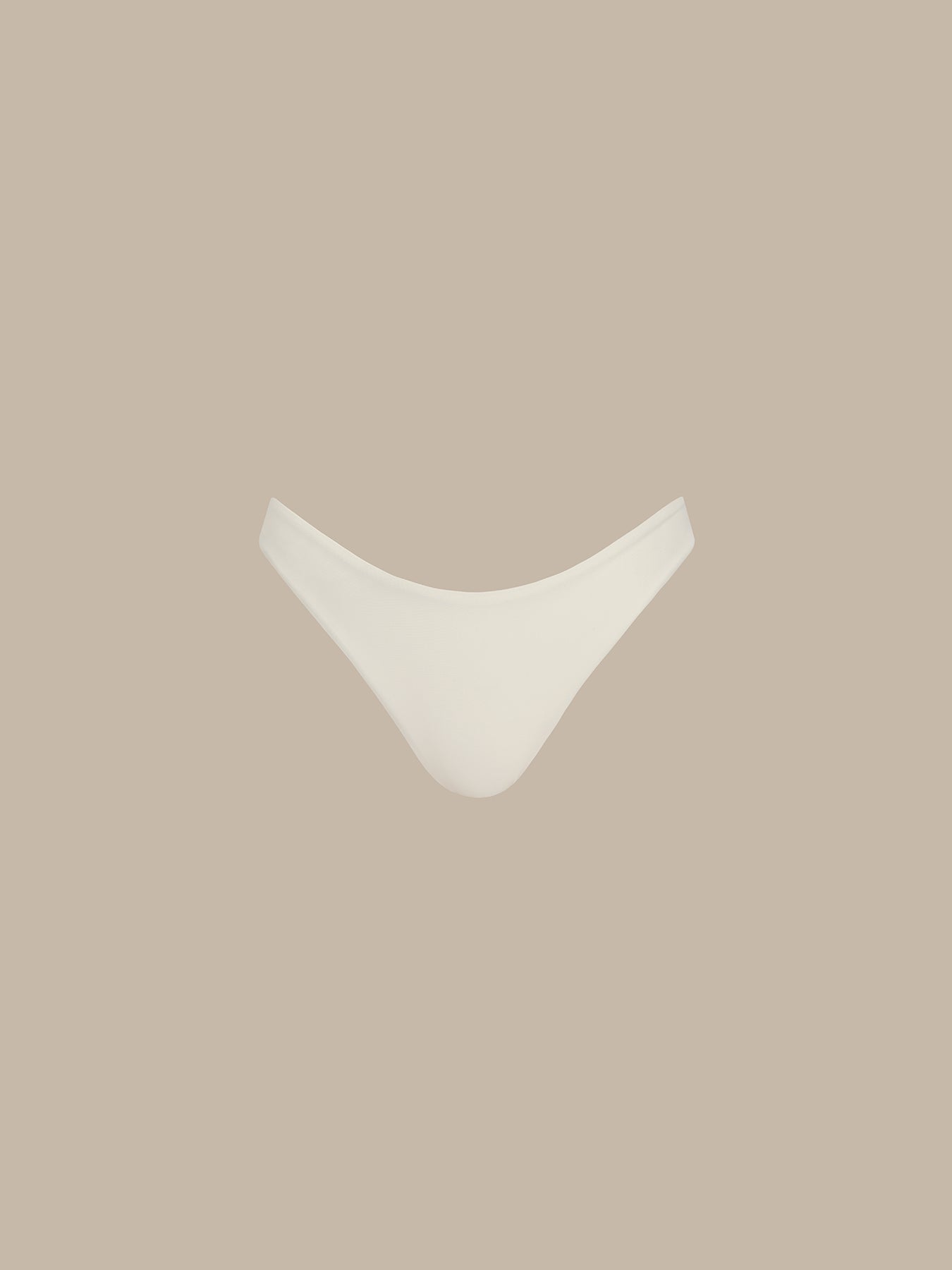 Women Knitted Nylon blended Bikini Bottoms Off White Sustainable Bikinis - BERLOOK