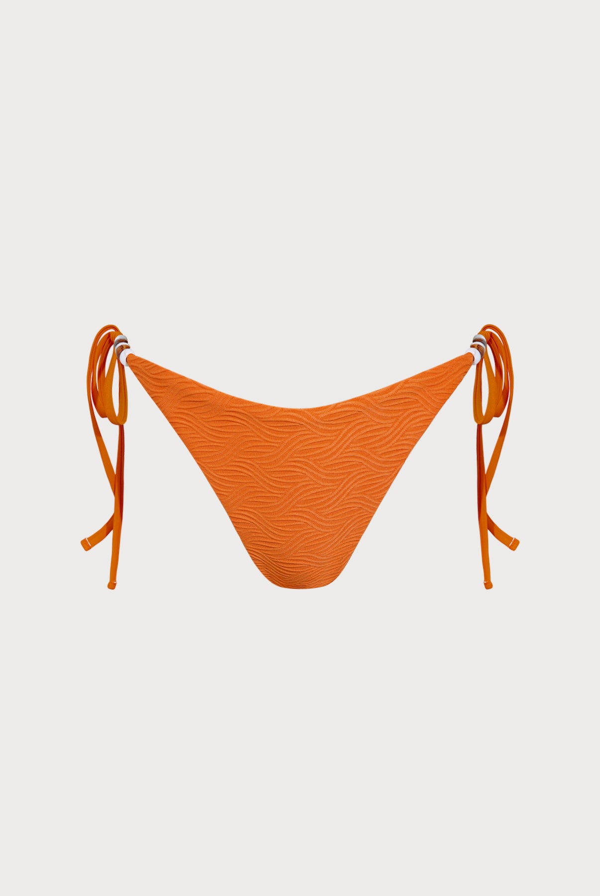 Women Knitted Nylon blended Bikini Bottoms Orange Sustainable Bikinis - BERLOOK