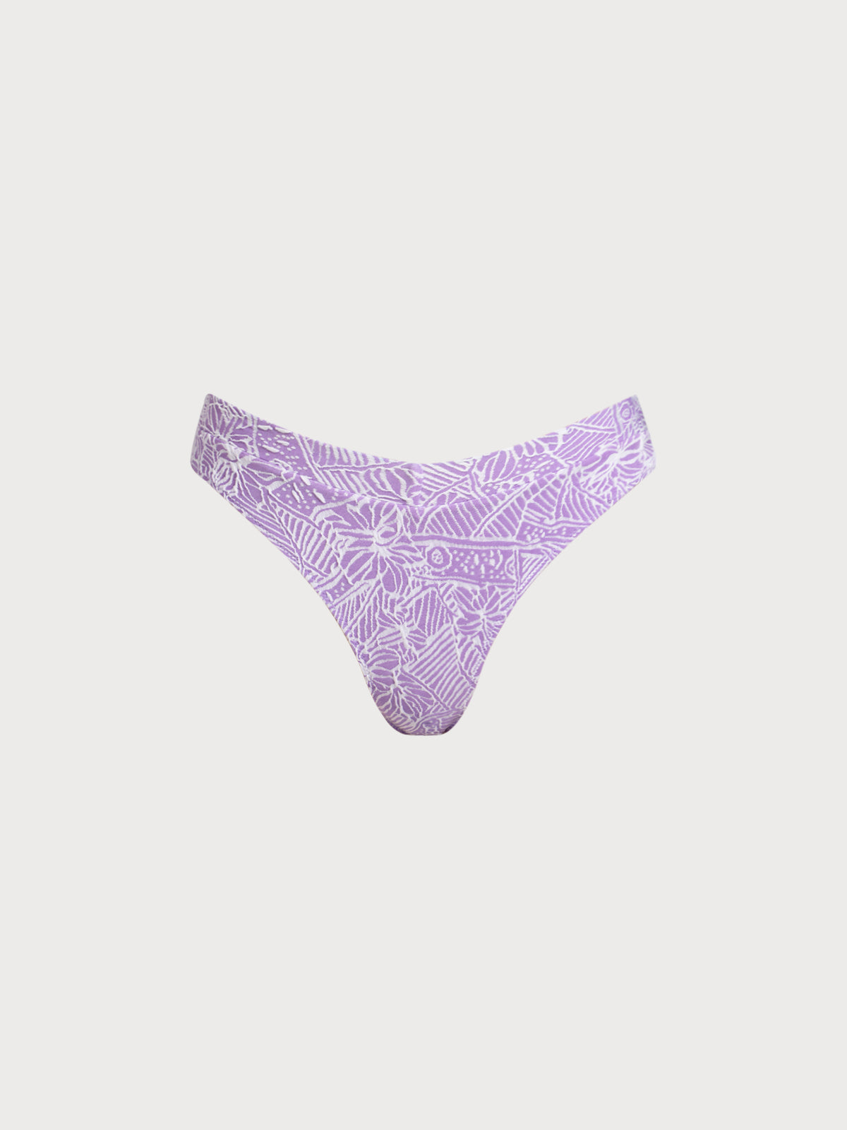 Women Knitted Nylon blended Bikini Bottoms Purple Sustainable Bikinis - BERLOOK