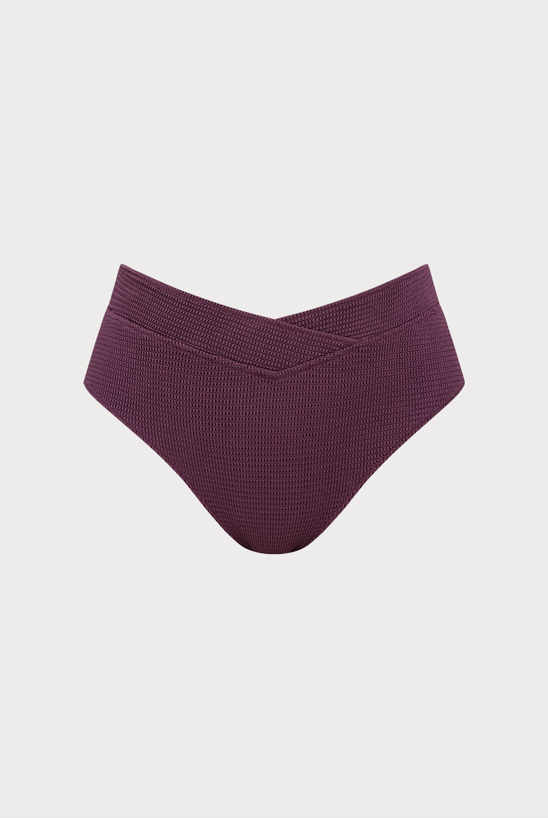 Women Knitted Nylon blended Bikini Bottoms Purple Sustainable Plus Size Tankinis - BERLOOK