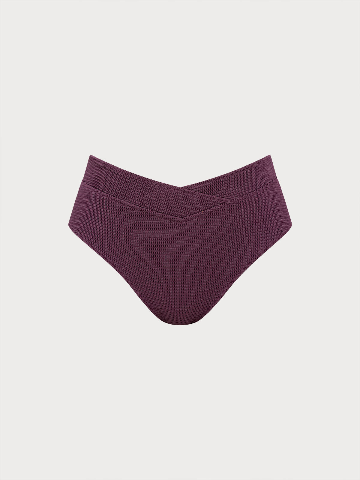 Women Knitted Nylon blended Bikini Bottoms Purple Sustainable Plus Size Tankinis - BERLOOK