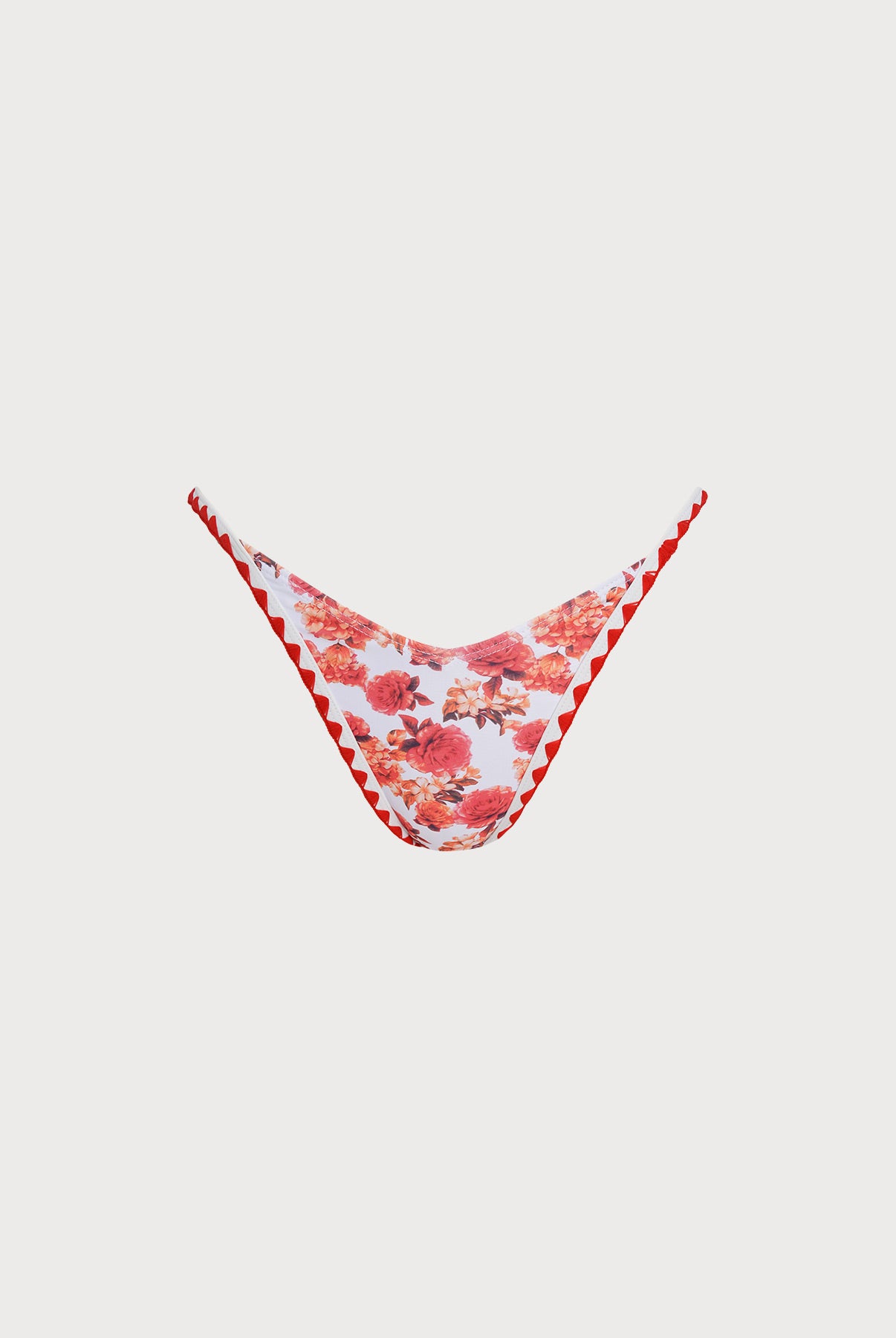 Women Knitted Nylon blended Bikini Bottoms Red Sustainable Bikinis - BERLOOK