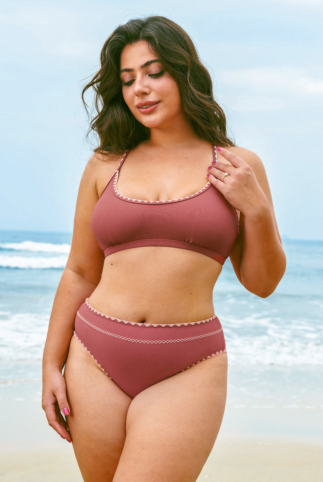 Women Knitted Nylon blended Bikini Bottoms Sustainable Bikinis - BERLOOK