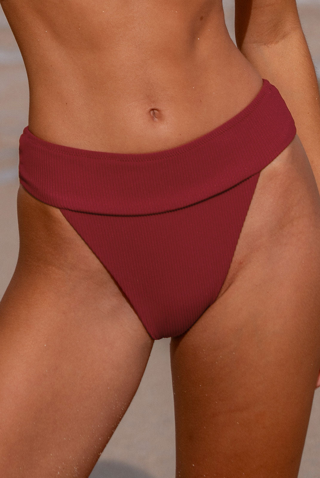 Women Knitted Nylon blended Bikini Bottoms Sustainable Bikinis - BERLOOK