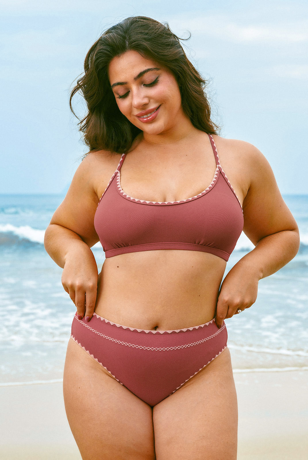 Women Knitted Nylon blended Bikini Bottoms Sustainable Bikinis - BERLOOK