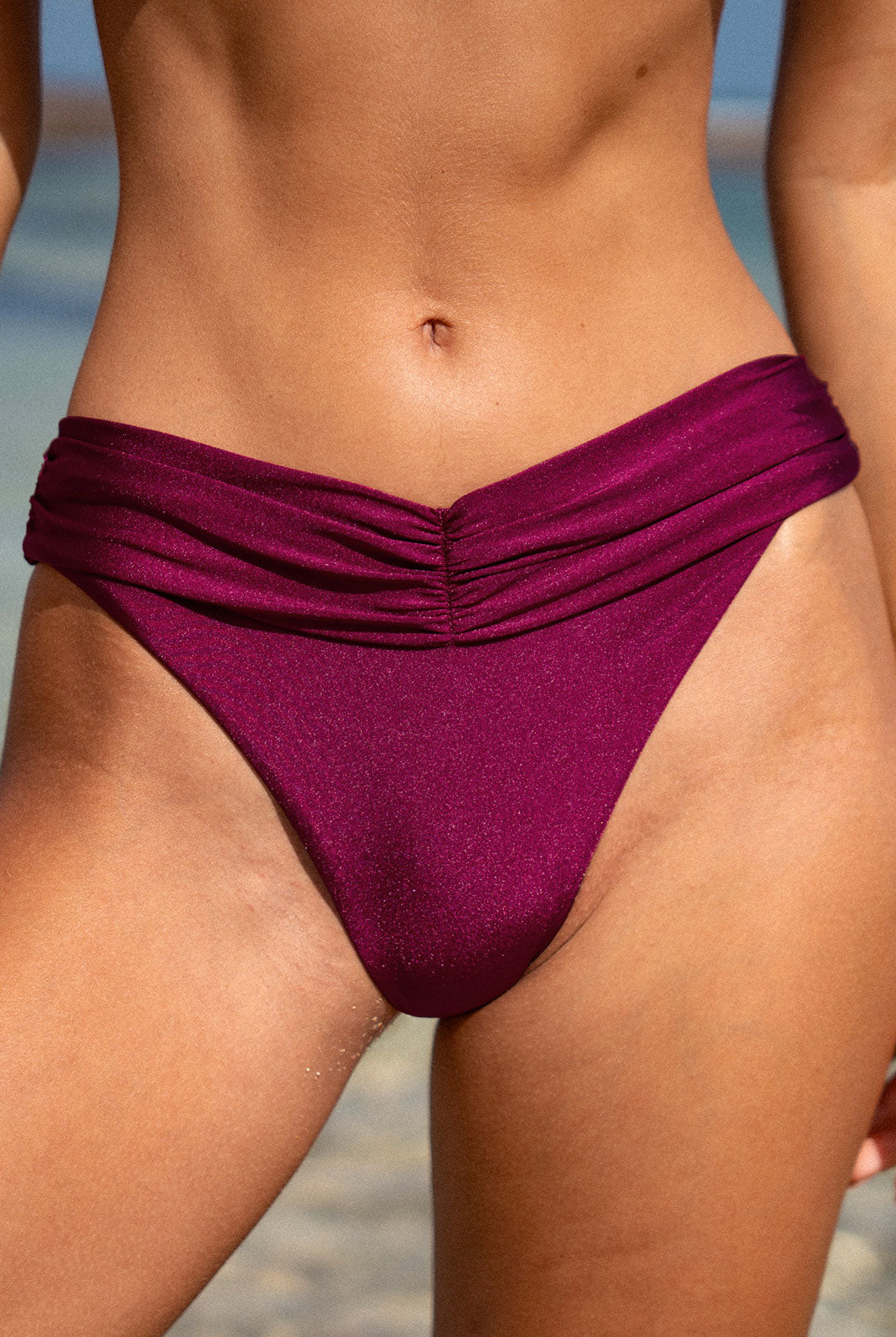 Women Knitted Nylon Blended Bikini Bottoms Sustainable Bikinis - BERLOOK