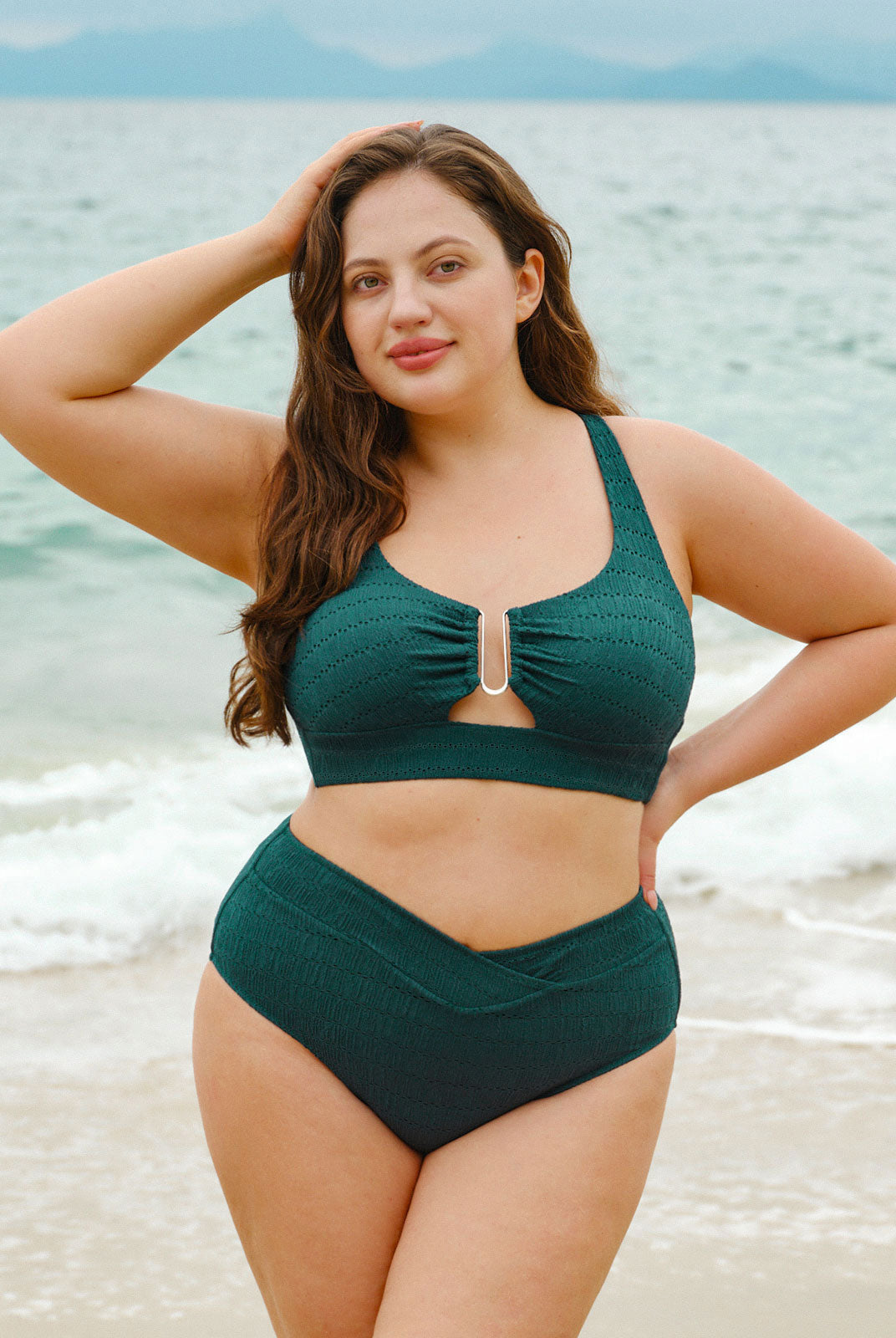 Women Knitted Nylon blended Bikini Bottoms Sustainable Plus Size Bikinis - BERLOOK