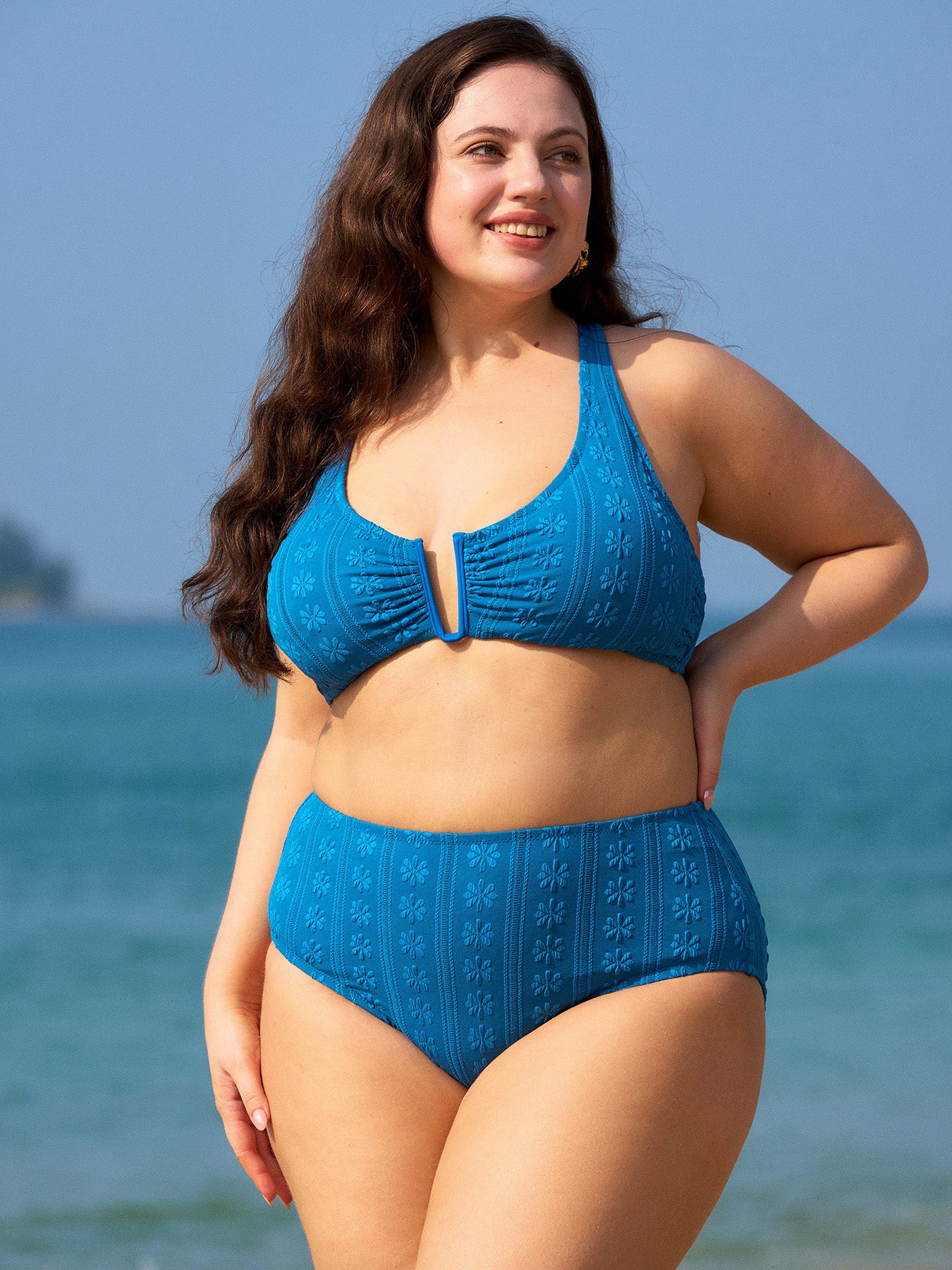 Women Knitted Nylon blended Bikini Bottoms Sustainable Plus Size Bikinis - BERLOOK