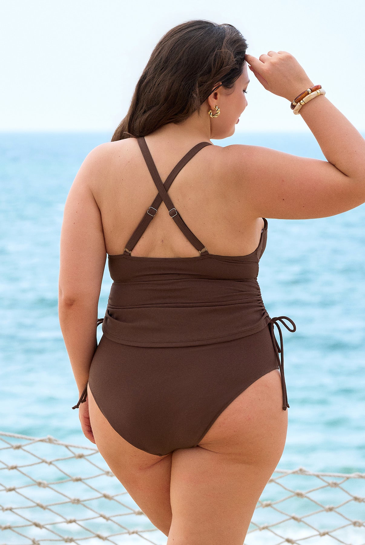 Women Knitted Nylon blended Bikini Bottoms Sustainable Plus Size Bikinis - BERLOOK