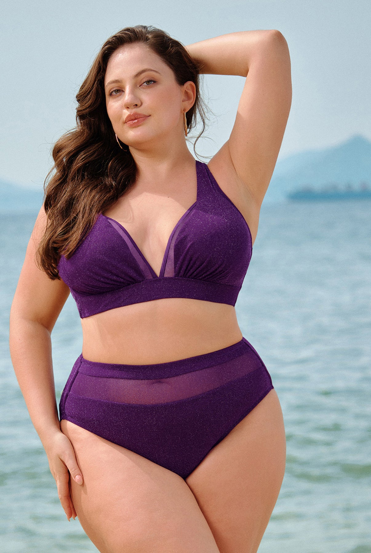 Women Knitted Nylon blended Bikini Bottoms Sustainable Plus Size Bikinis - BERLOOK