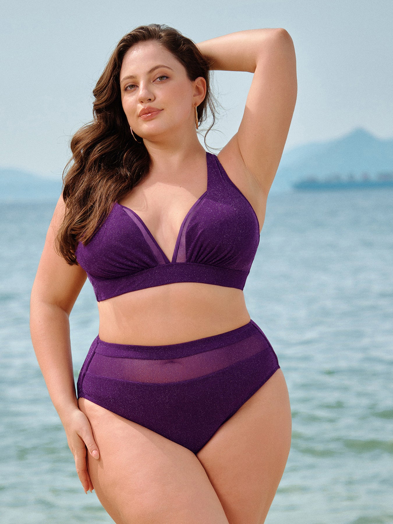 Women Knitted Nylon blended Bikini Bottoms Sustainable Plus Size Bikinis - BERLOOK