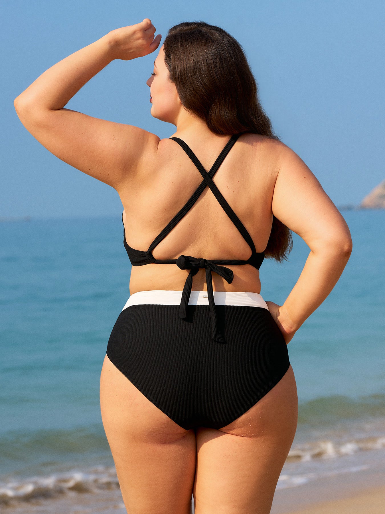 Women Knitted Nylon blended Bikini Bottoms Sustainable Plus Size Bikinis - BERLOOK