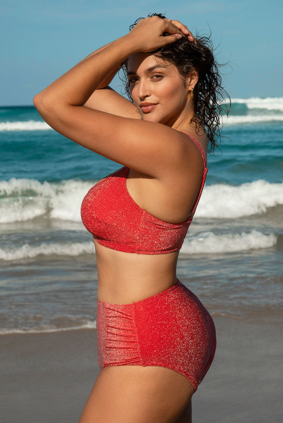 Women Knitted Nylon blended Bikini Bottoms Sustainable Plus Size Bikinis - BERLOOK