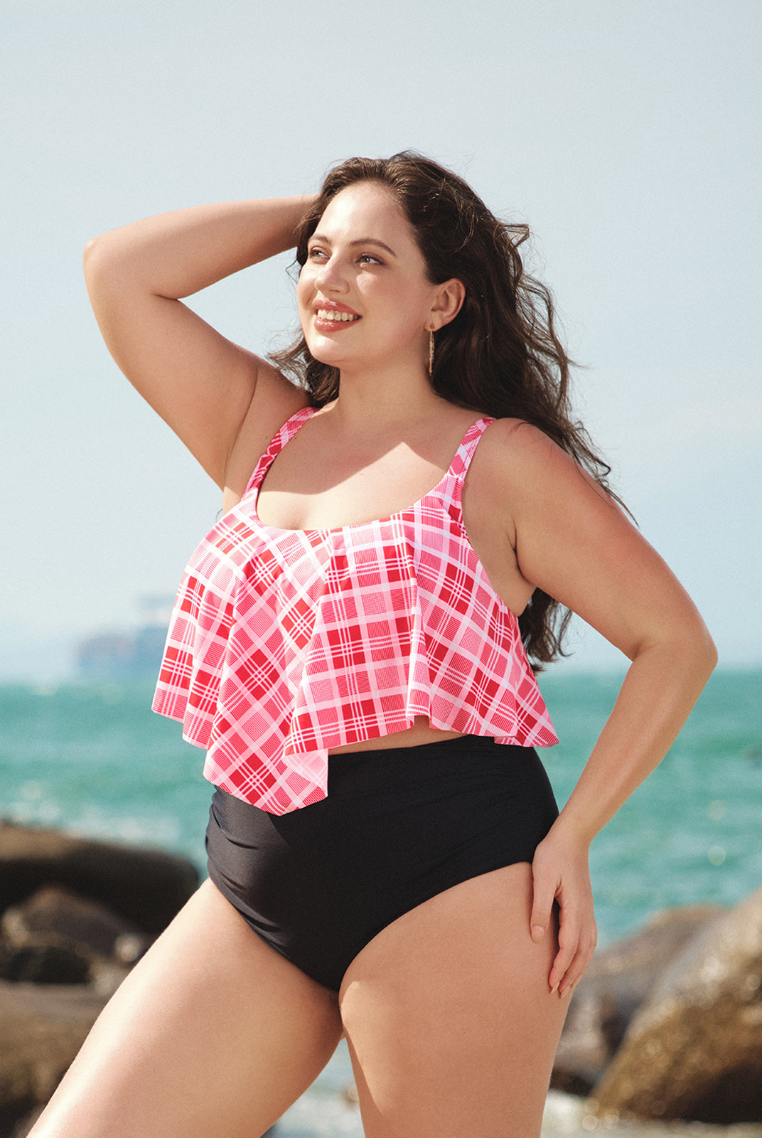 Women Knitted Nylon blended Bikini Bottoms Sustainable Plus Size Tankinis - BERLOOK