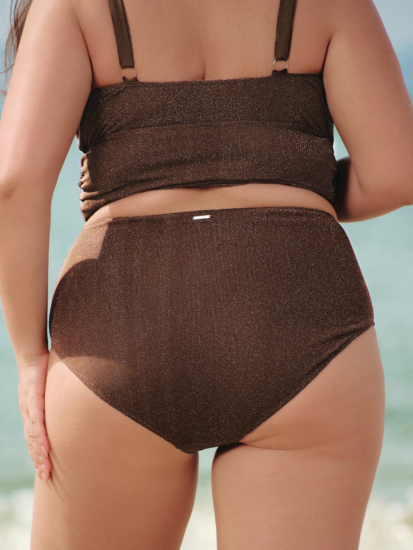 Women Knitted Nylon blended Bikini Bottoms Sustainable Plus Size Tankinis - BERLOOK