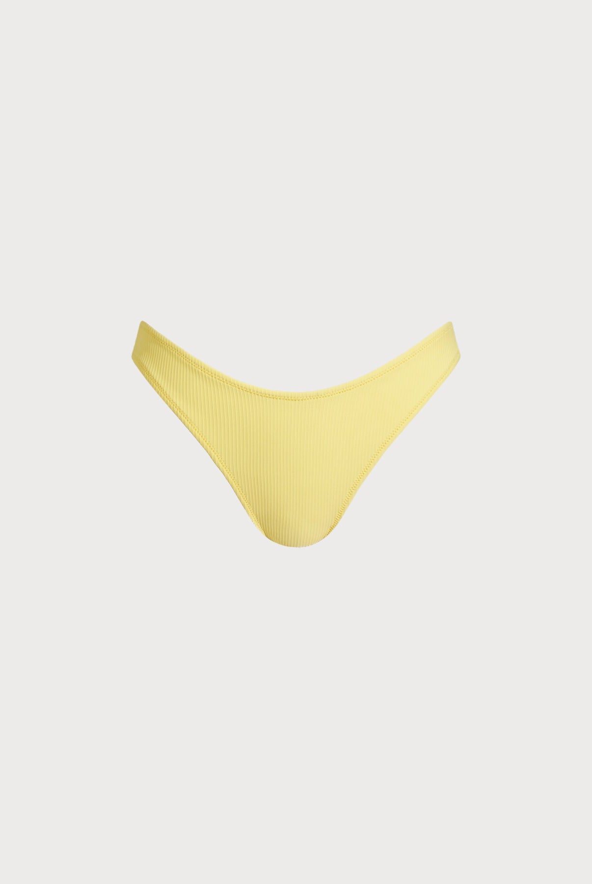 Women Knitted Nylon blended Bikini Bottoms Yellow Sustainable Bikinis - BERLOOK