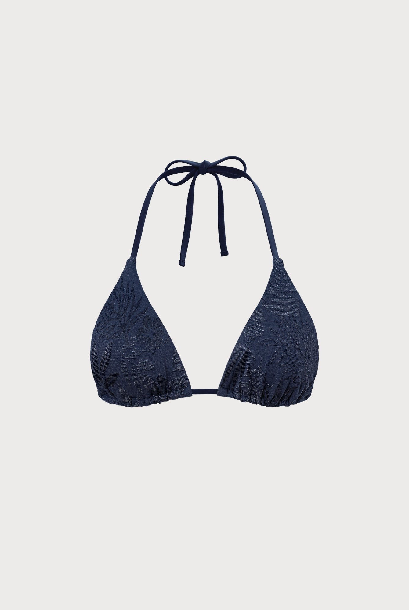 Women Knitted Nylon blended Bikini Tops Blue Sustainable Bikinis - BERLOOK