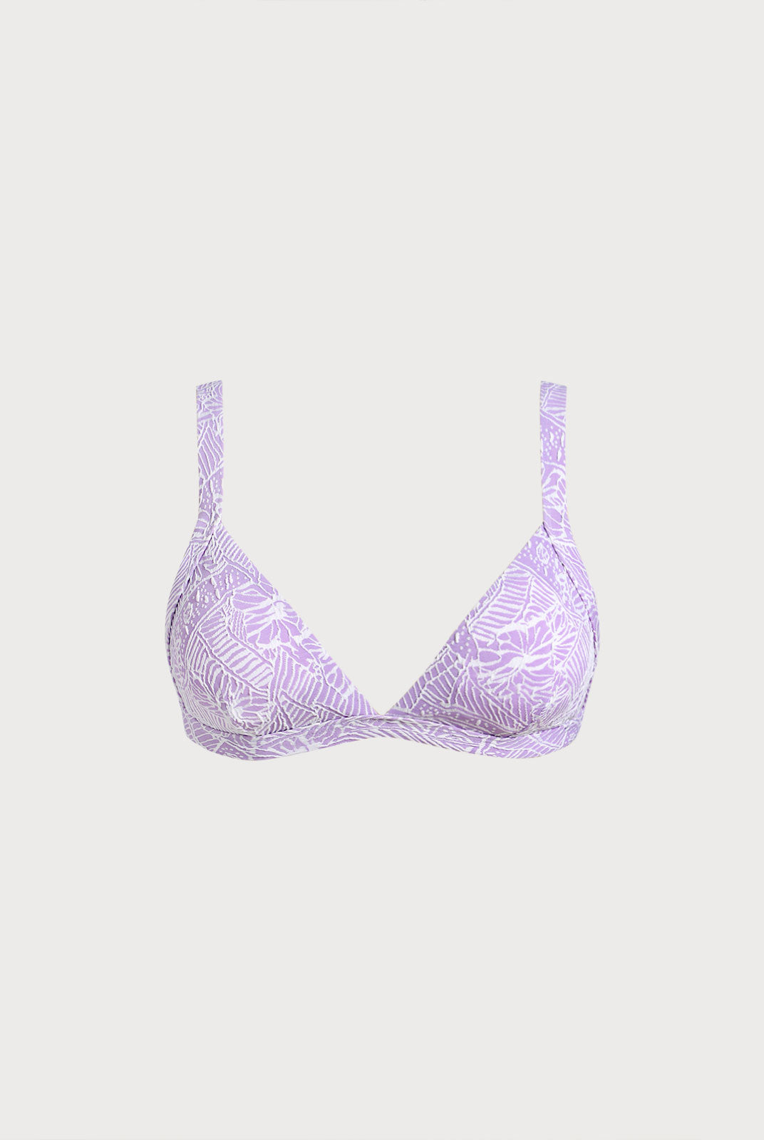 Women Knitted Nylon blended Bikini Tops Purple Sustainable Bikinis - BERLOOK