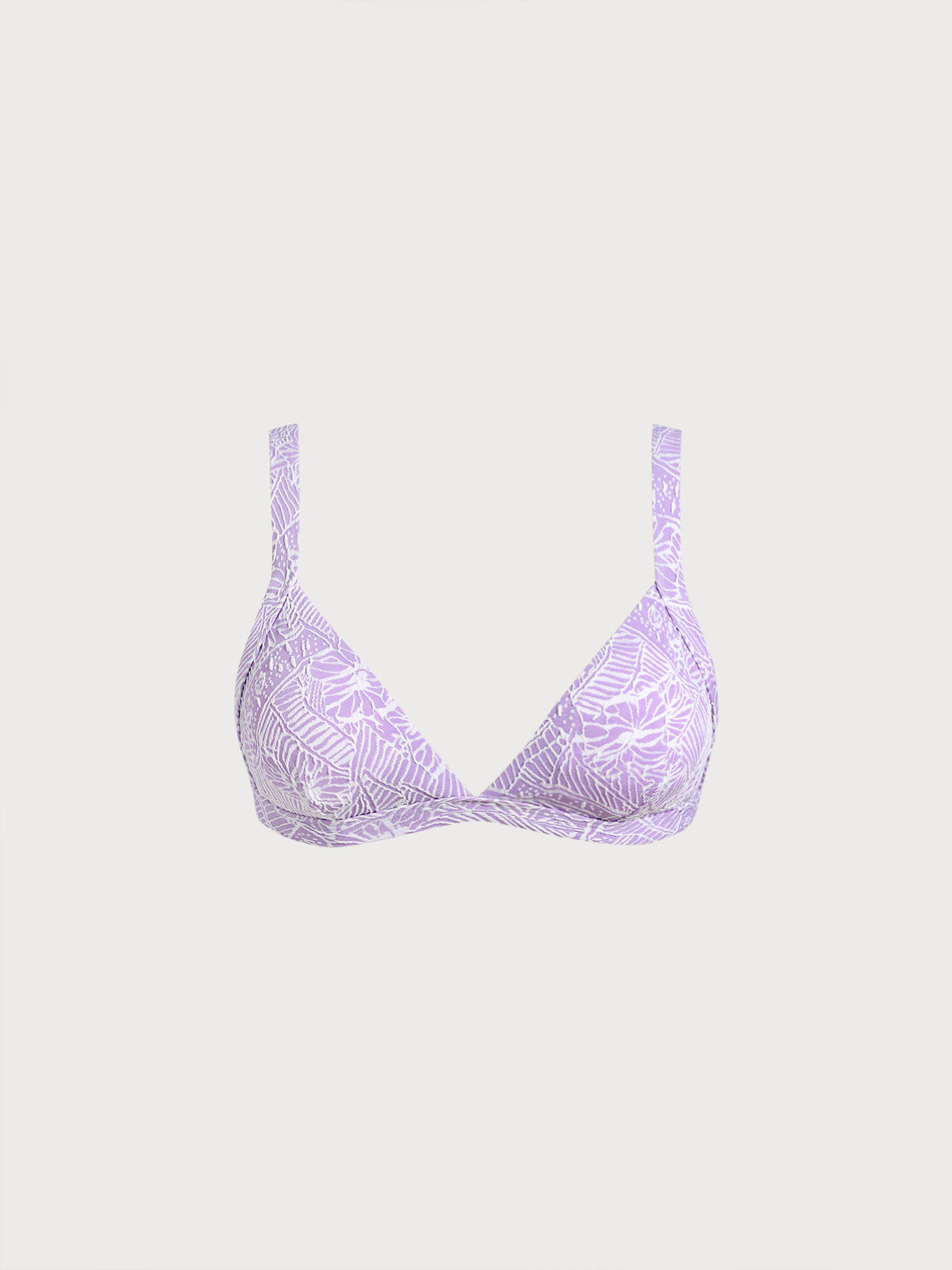 Women Knitted Nylon blended Bikini Tops Purple Sustainable Bikinis - BERLOOK