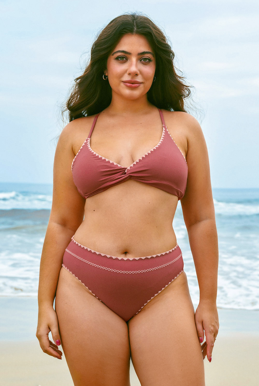Women Knitted Nylon blended Bikini Tops Sustainable Bikinis - BERLOOK