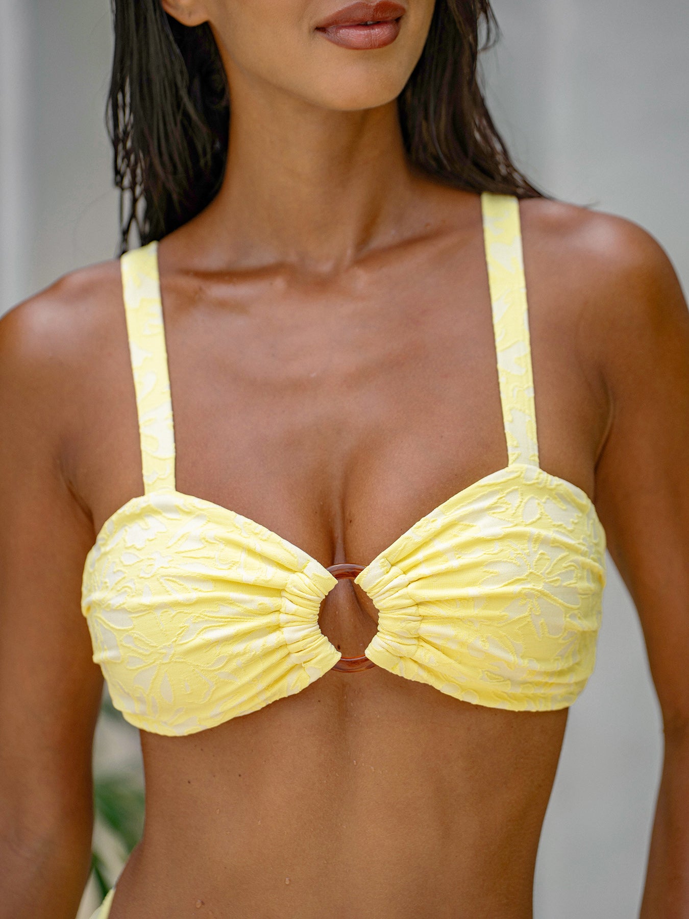 Women Knitted Nylon blended Bikini Tops Sustainable Bikinis - BERLOOK