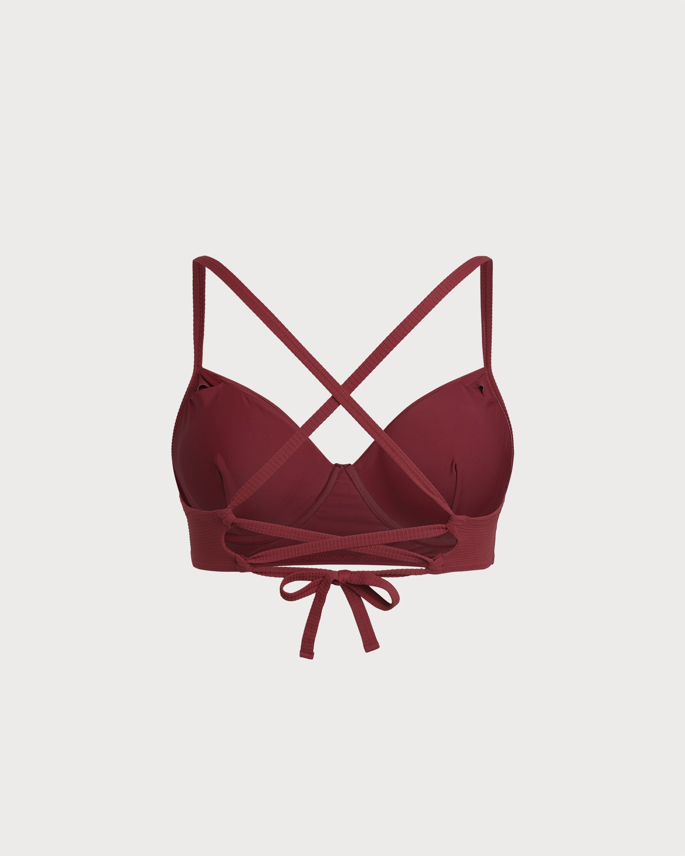 Women Knitted Nylon blended Bikini Tops Sustainable Plus Size Bikinis - BERLOOK